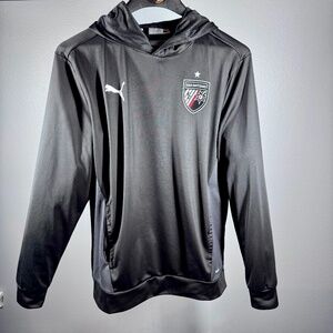Large Puma Men’s San Antonio FC Soccer Black Pullover Hoodie